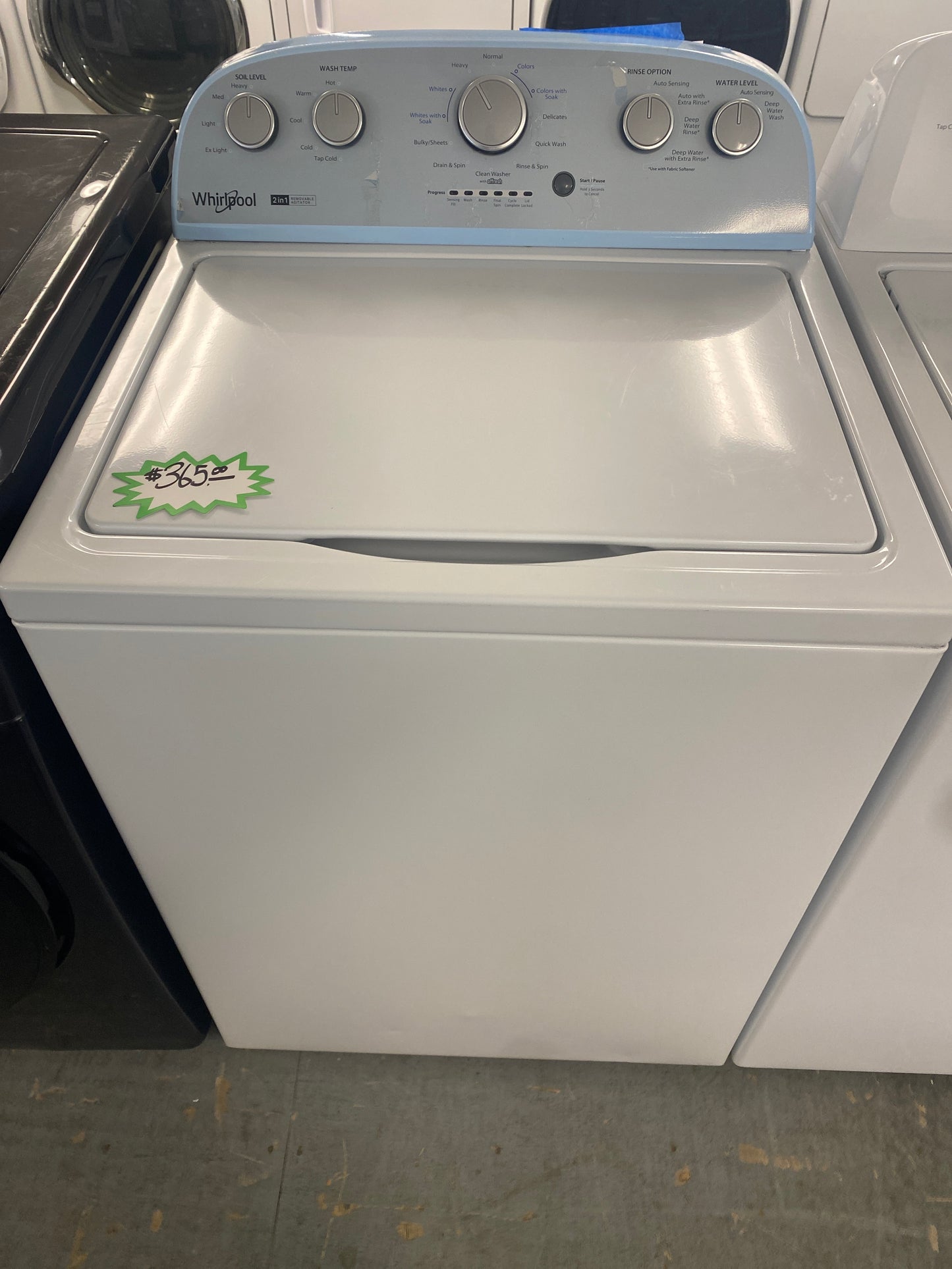 Whirlpool Top Load Washer w/ Removable Agitator