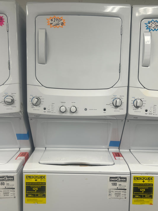 NEW! Gas GE Washer Dryer Stack