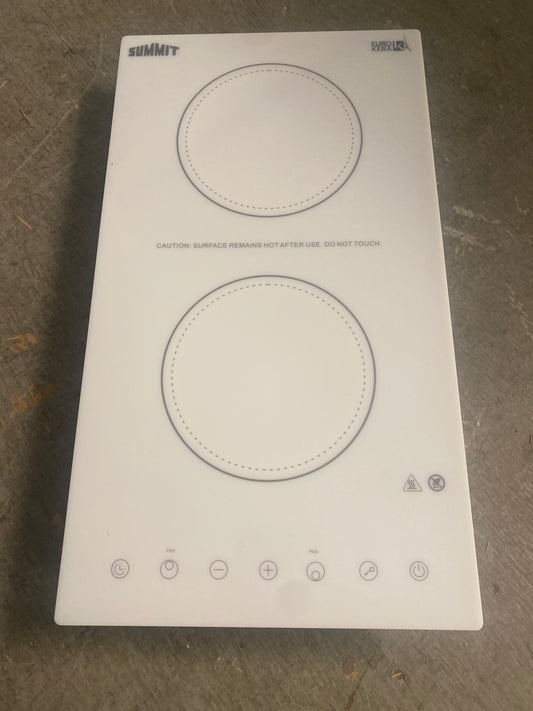 Summit 12” 2-Burner Glass Cook Top