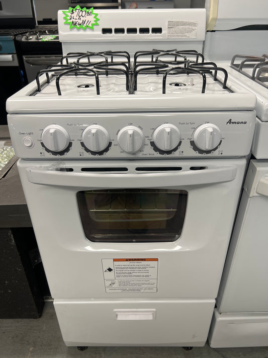NEW!! 2.6 cu. ft. Amana Gas Range