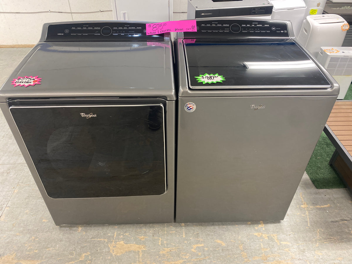 Whirlpool Cabrio Top Load High-Efficiency Washer & 7.4 cu. ft. Electric Dryer Set