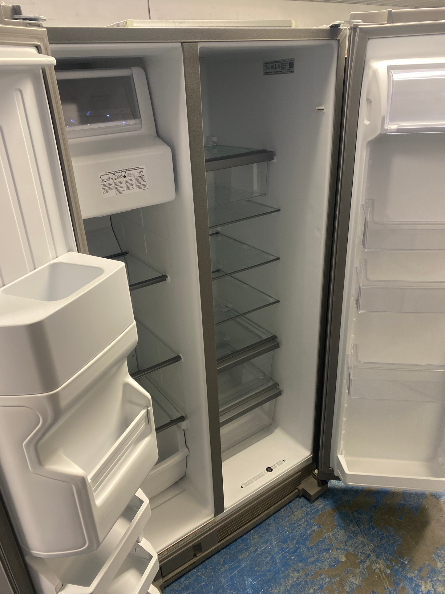 New!!! Whirlpool Stainless steel 36” wide Side-by-Side Refrigerator