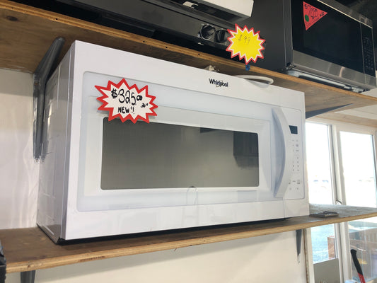 New! 30” Over the range whirlpool microwave