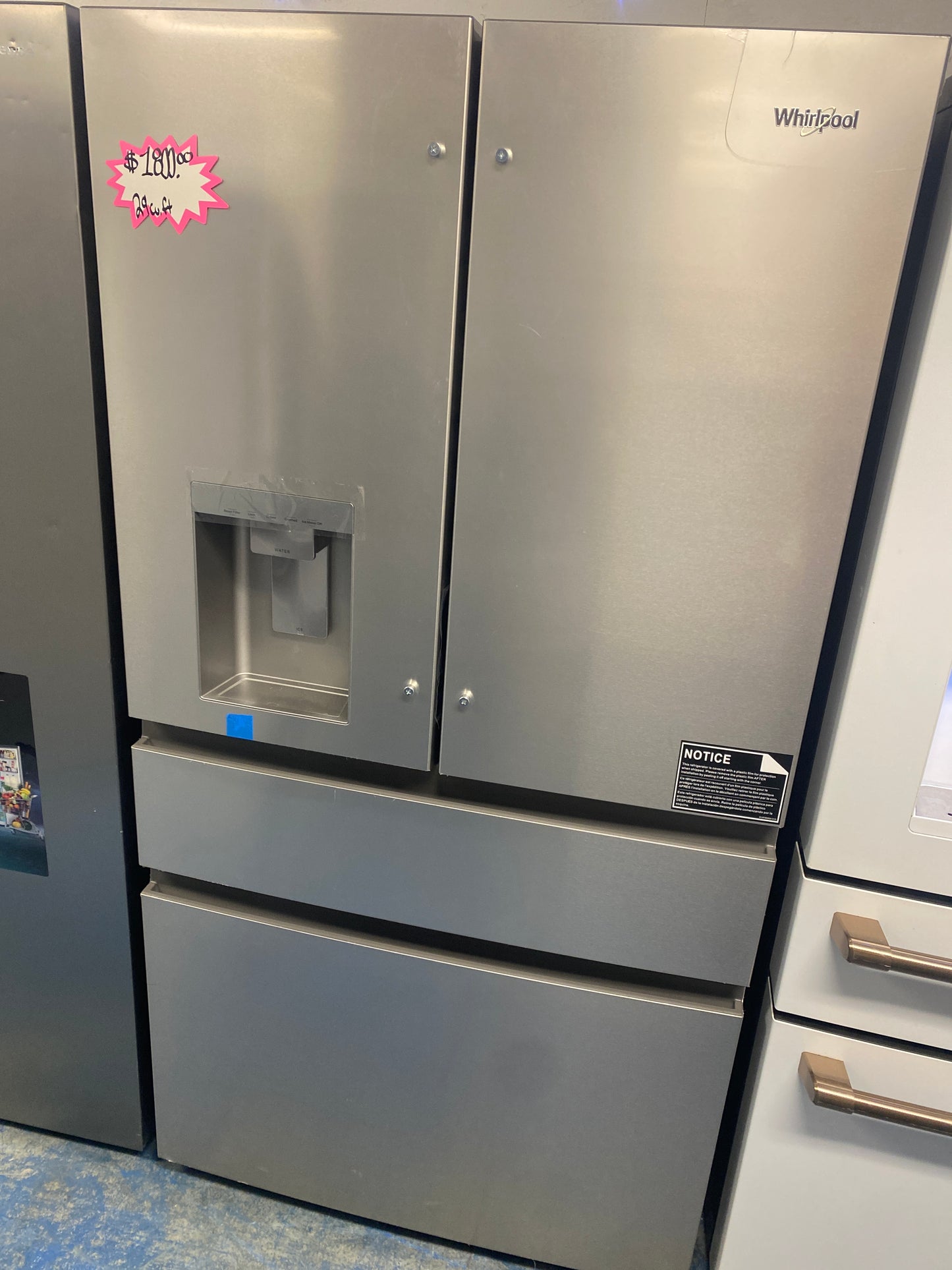 Whirlpool 29.0 cu. ft. 4-Door Stainless Steel Refrigerator