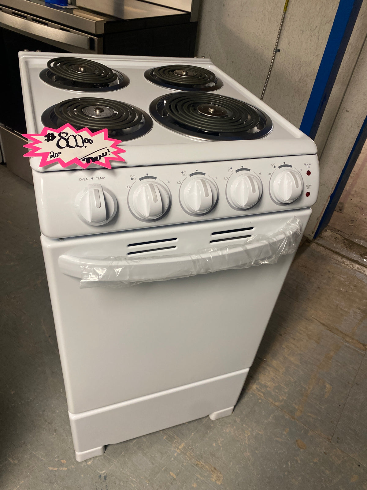 New!!! Danby 20” 4-Burner Coil Top Electric Range