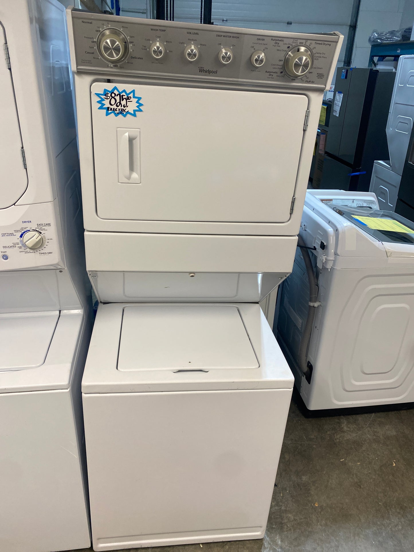 Whirlpool 27” Washer & Electric Dryer Stacked Laundry Center