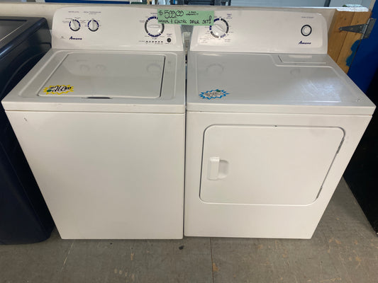 Amana Top Load Washer & Electric Dryer Set!
