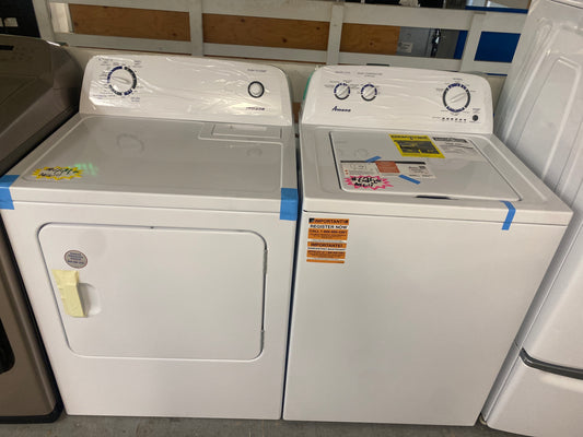 NEW!!! Amana Top Load Washer & Electric Dryer Set! ! !