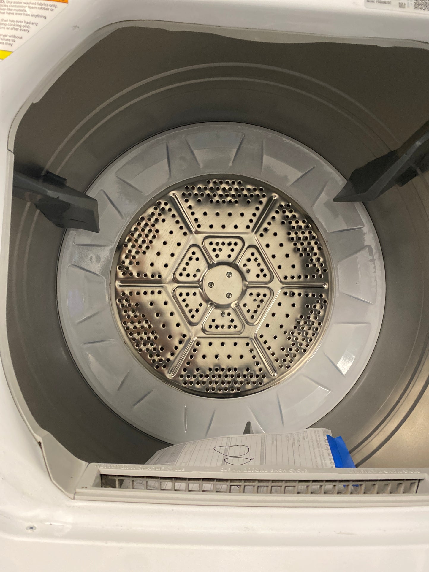 GE 27” Wide Washer & Electric Dryer Laundry Center