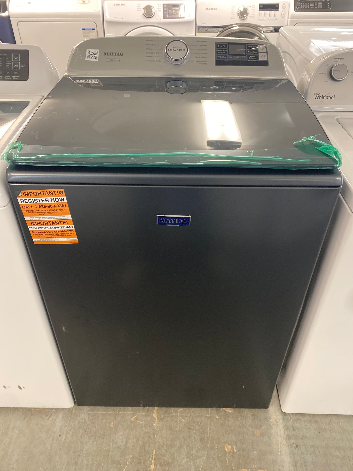 New!!! Maytag 5.3 cu. ft. High Efficiency Washer