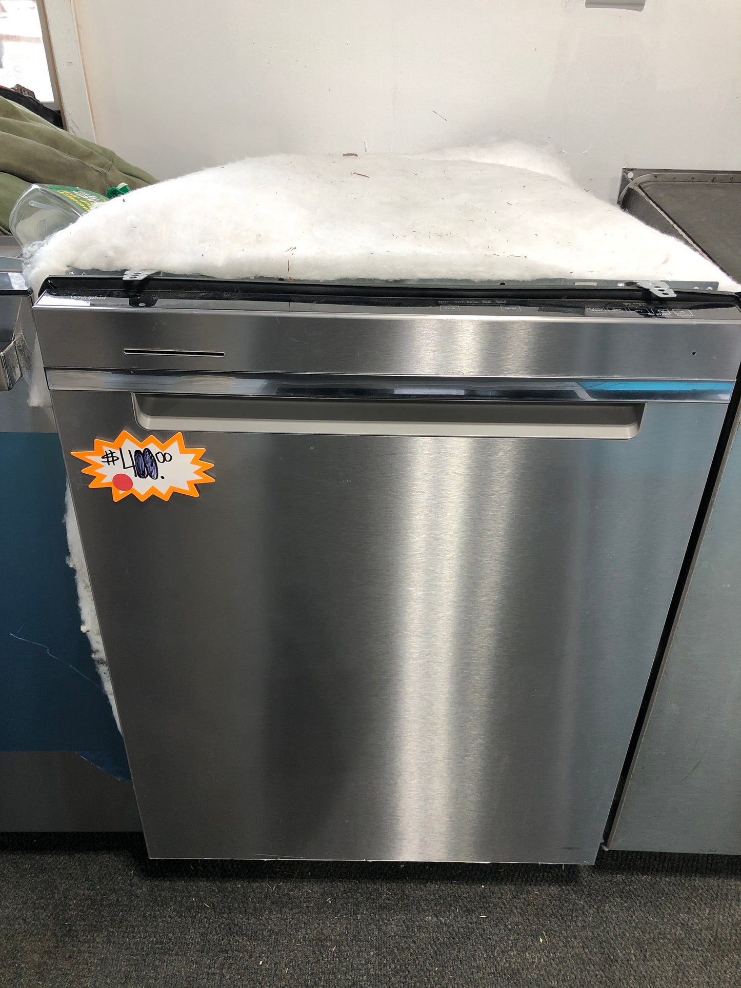 24” Stainless Whirlpool Dishwasher