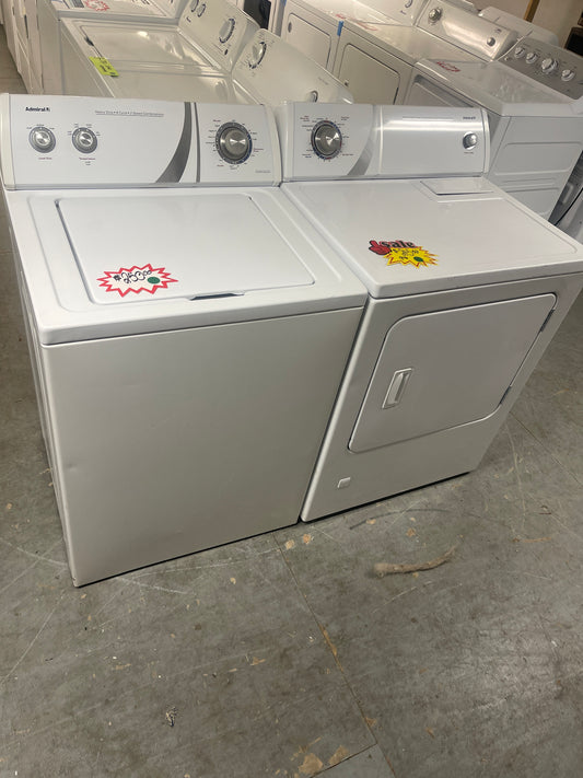 Admiral Top-Load Washer & Natural Gas Dryer Set