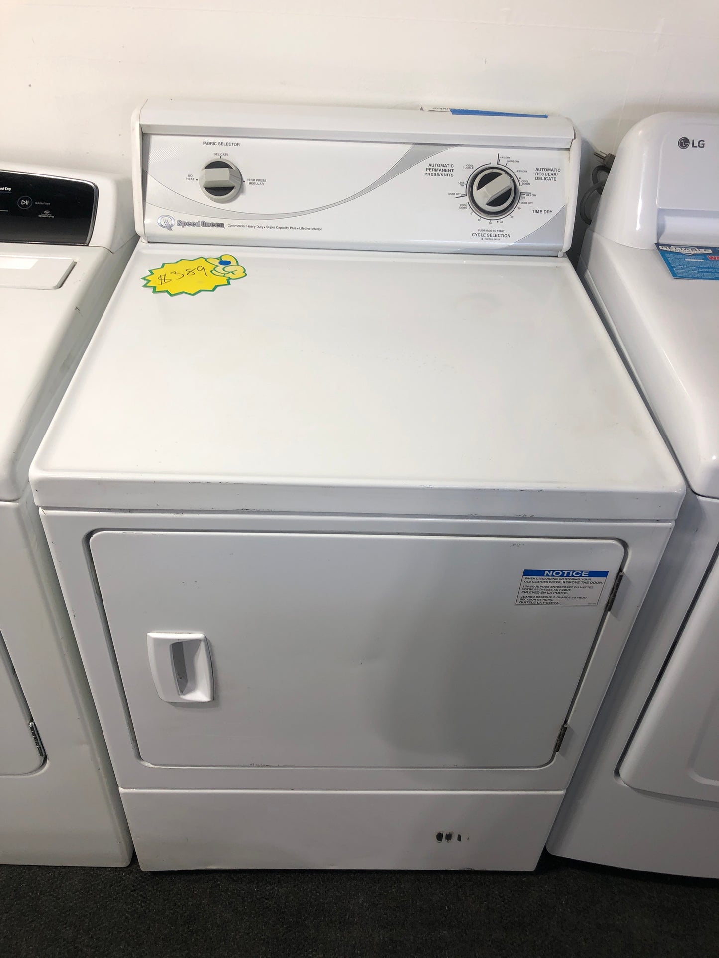 Speed Queen Gas Dryer