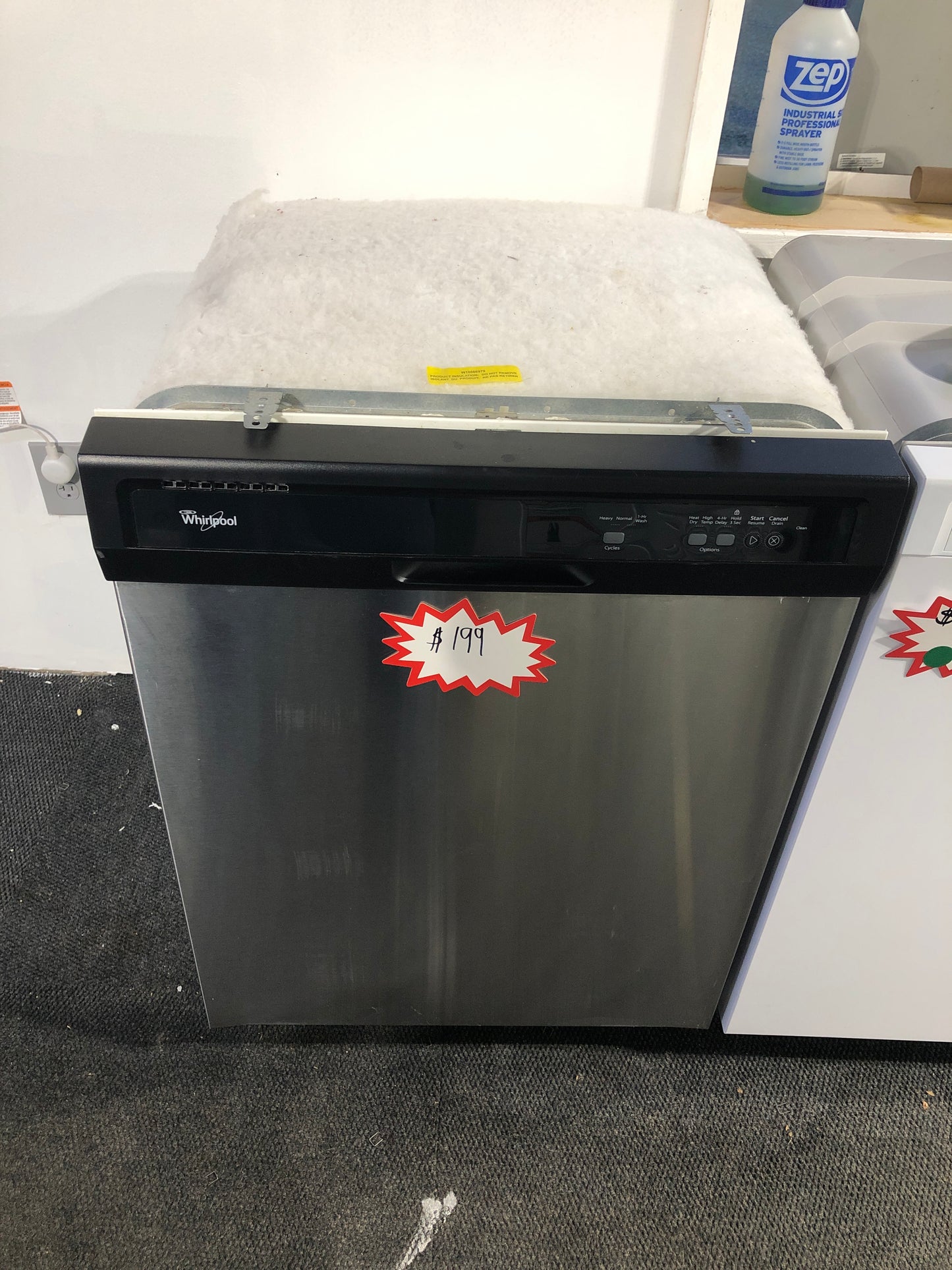 Stainless whirlpool dishwasher