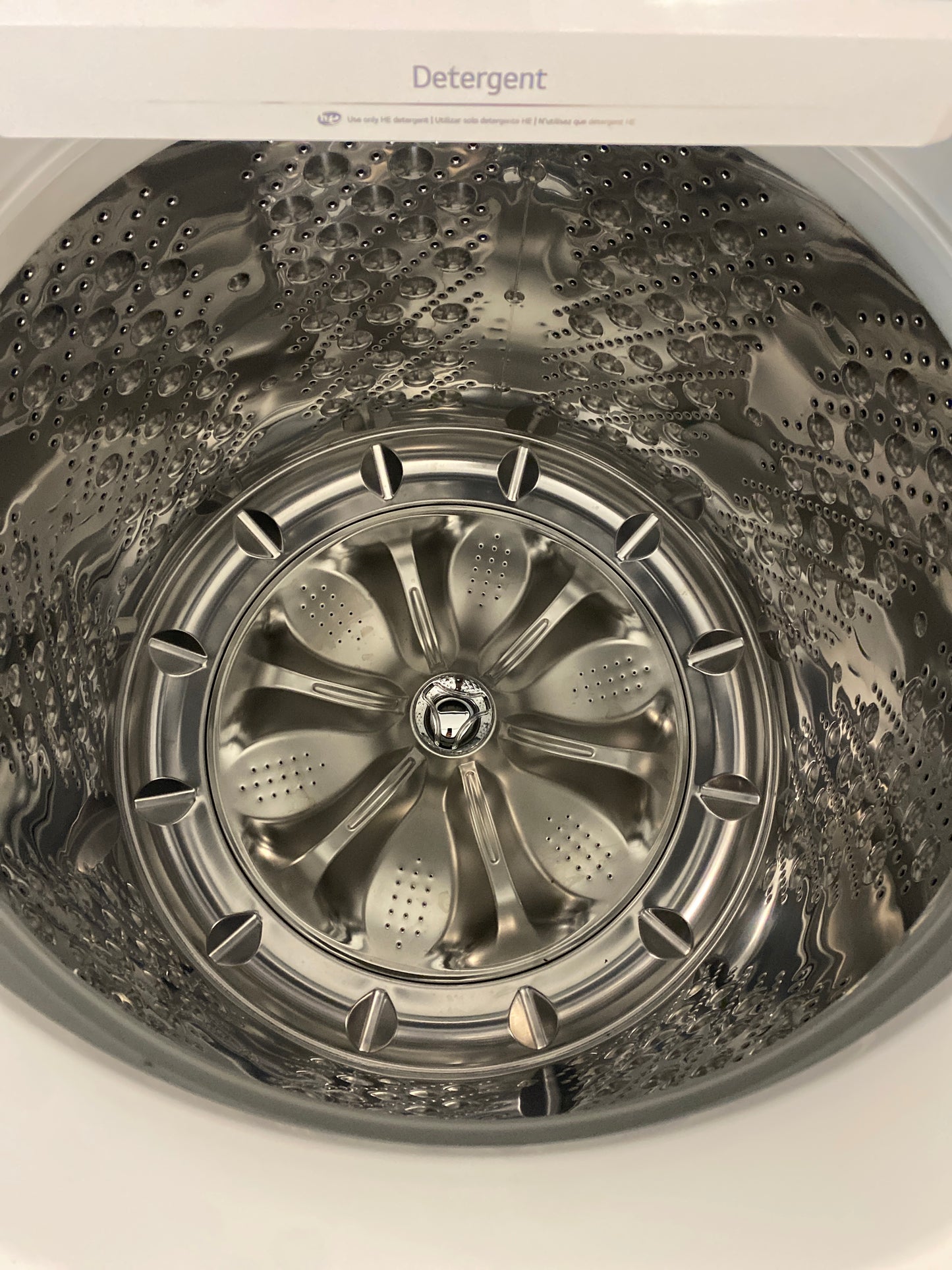 LG Top Load High-Efficiency Washer & 7.3 cu. ft. Natural Gas Dryer Set