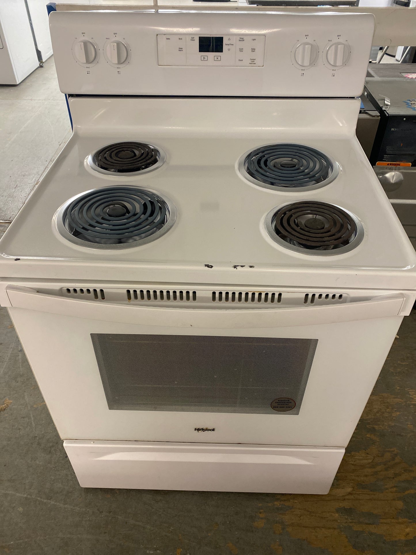 Whirlpool 4-Burner Coil Top Electric range