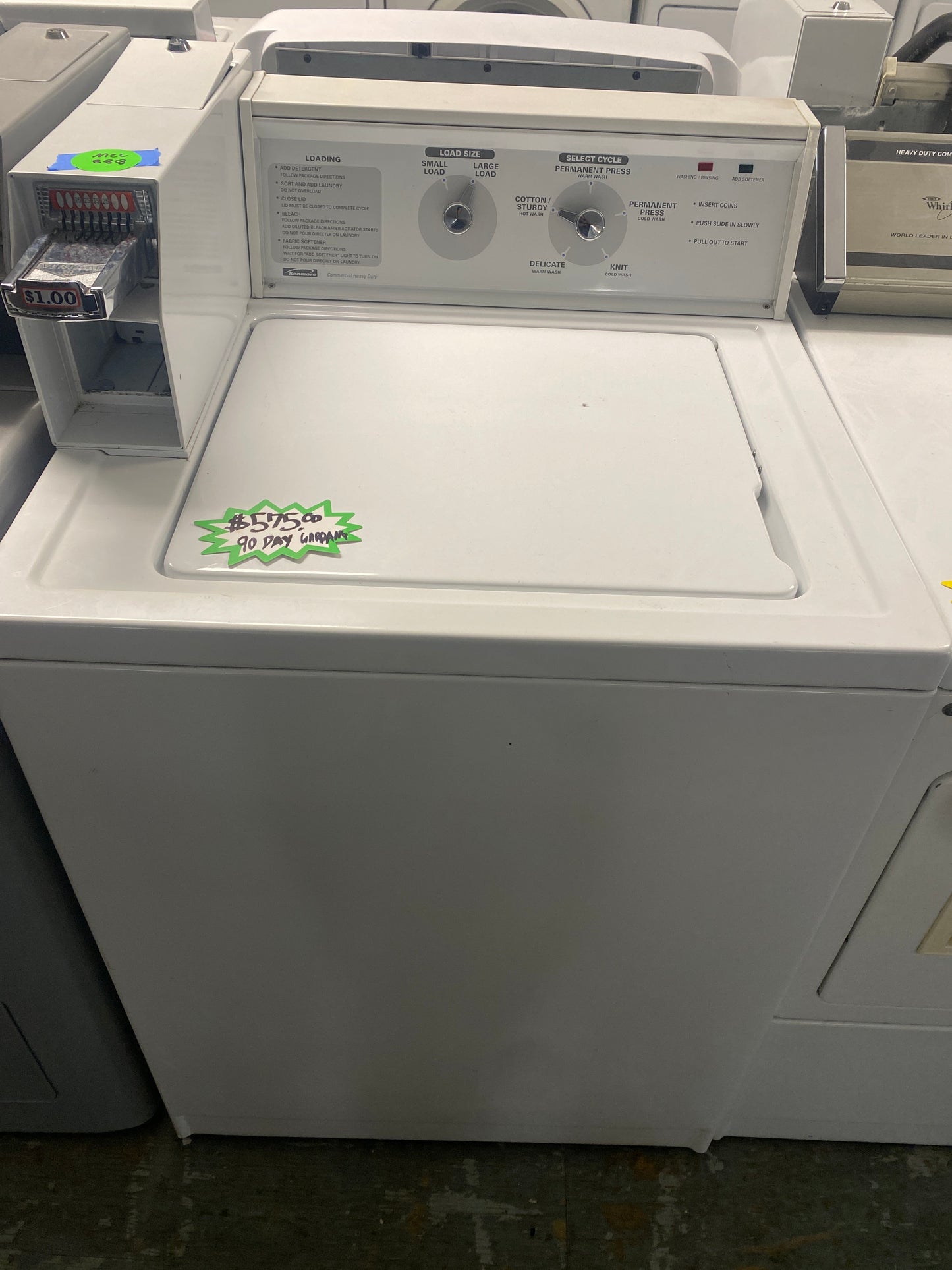 Kenmore Coin Operated Top-Load Washer