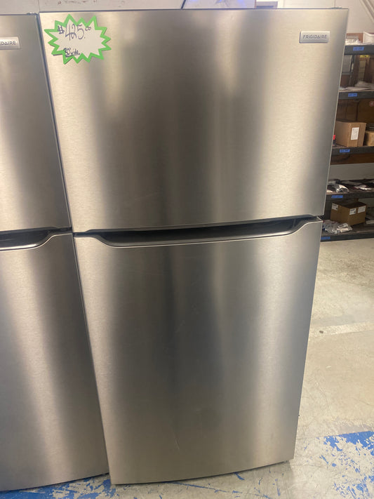 Frigidaire top freezer 30” Wide Stainless steel Refrigerator