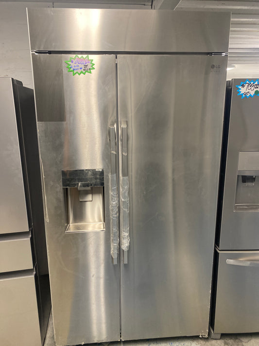 LG 26 cu. ft. Capacity stainless steel side-by-side BUILT-IN Refrigerator