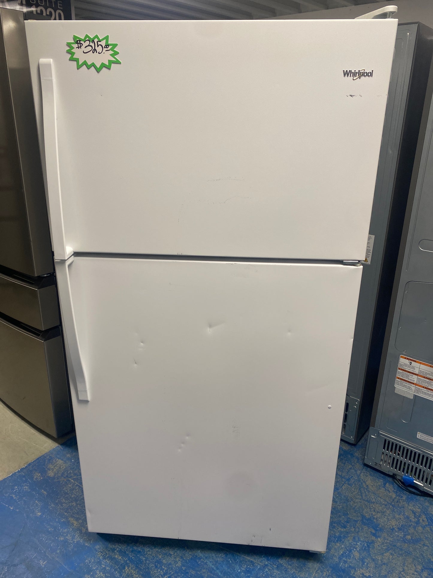 Whirlpool 33” wide Top Freezer Refrigerator
