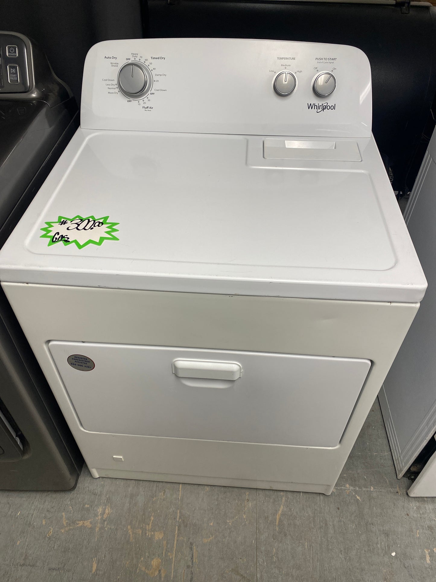 GE Natural Gas 6.5 cu. ft. Capacity Dryer