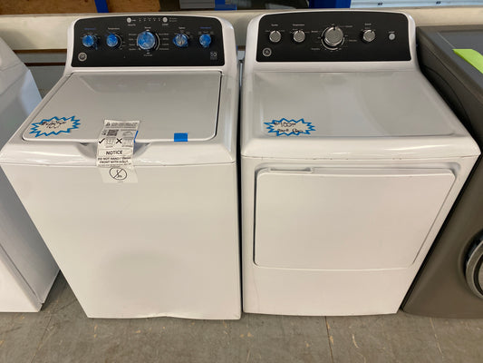 GE Top Load Washer & 7.0 cu. ft. Natural Gas Dryer