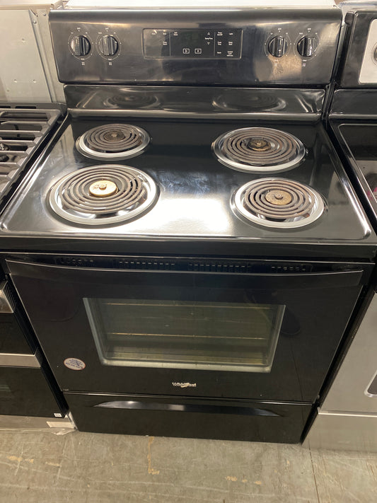 Whirlpool “black” 4-burner Coil Top Electric Range