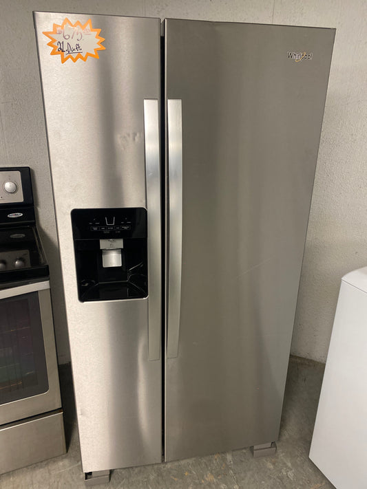 Whirlpool 36” wide 21.0cu. ft.  Side-by-Side Refrigerator