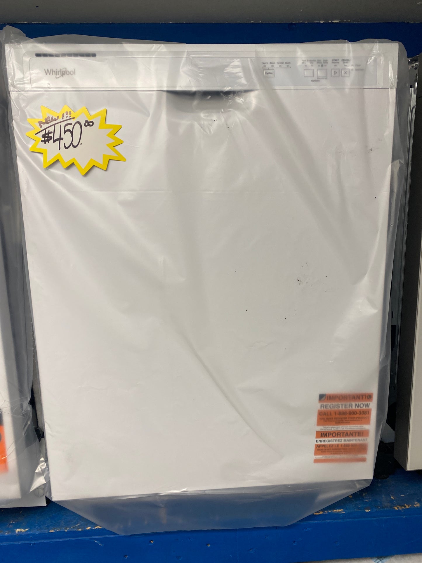 New!!! Whirlpool 24” Front-Control Dishwasher