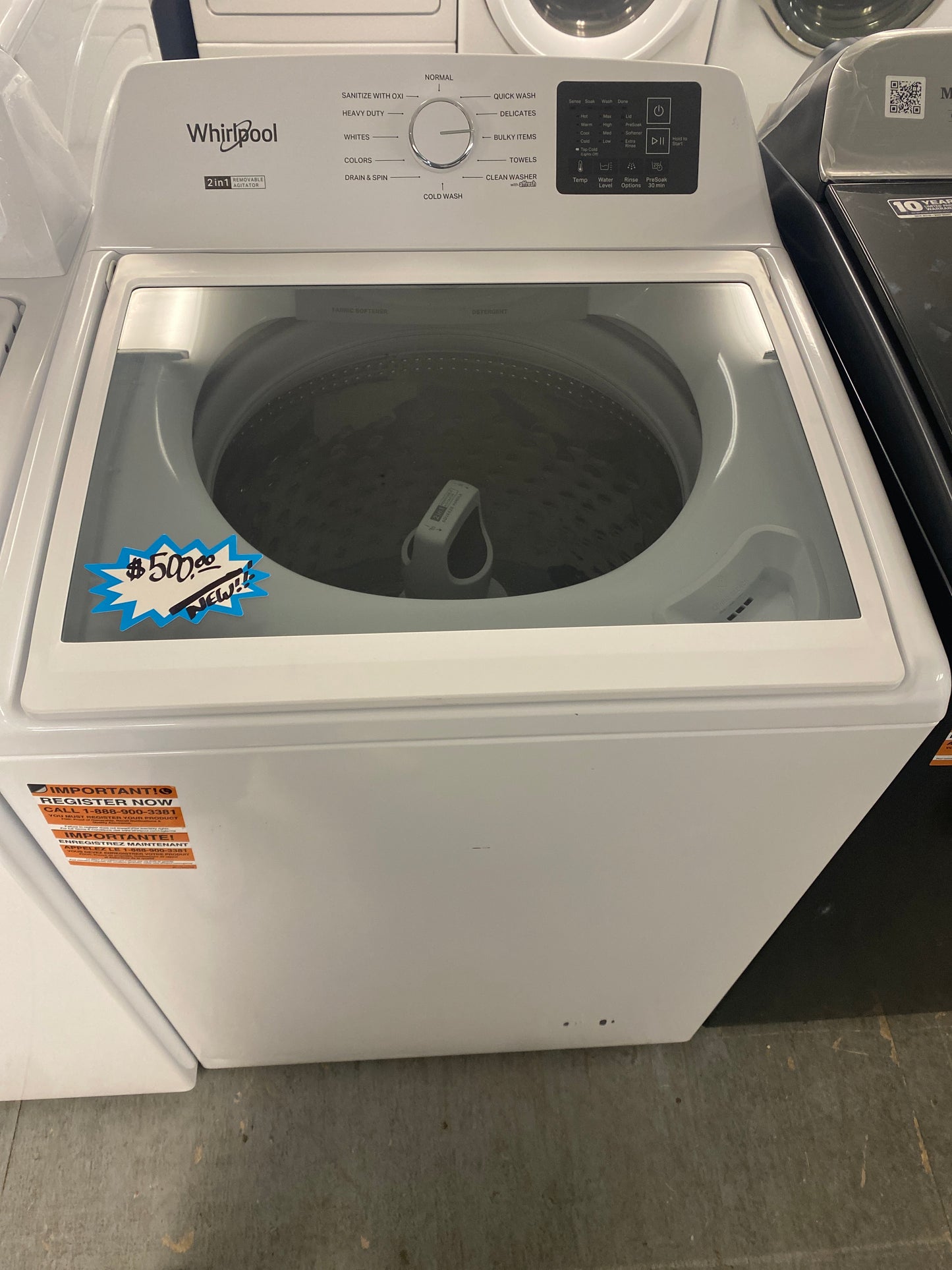 Whirlpool 5.0 cu. ft. Top Load High Efficiency Washer