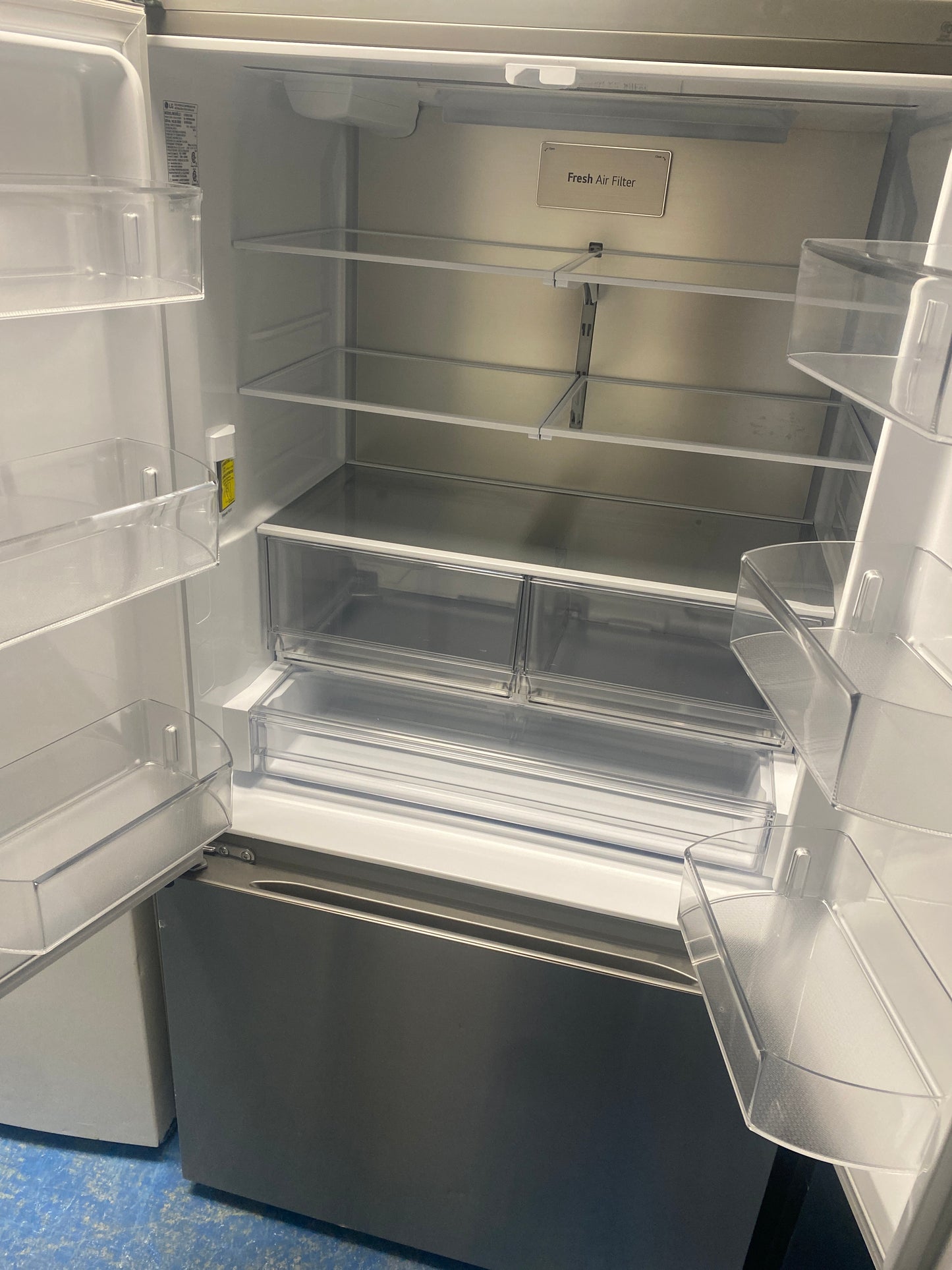 LG 36” wide Counter-Depth Stainless steel French-door Refrigerator