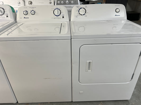 Amana Top Load Washer & Gas Dryer Set