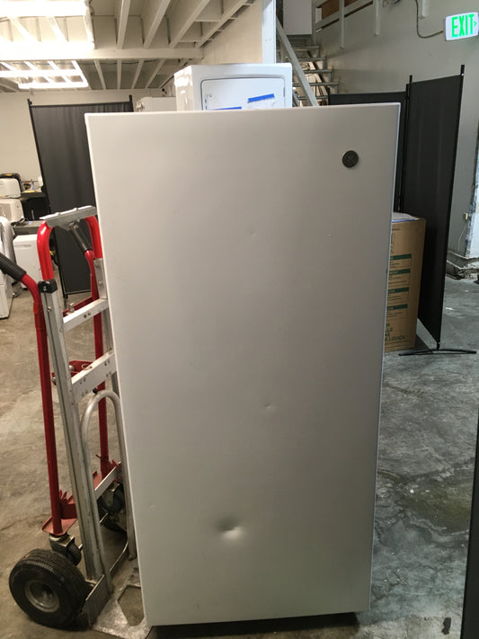 GE White Upright Freezer