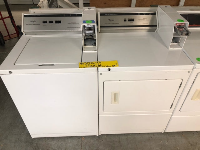 WHILPOOL Top-Load Washer &  Electric Dryer Coin Operated Set