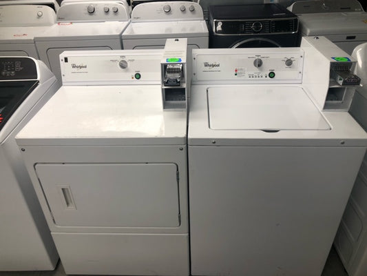 Whirlpool Coin-Operated Top-Load Washer & Natural Gas Dryer Set